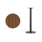 Emma and Oliver 24" Round Laminate Table Top with 18" Round Bar Height Table Base